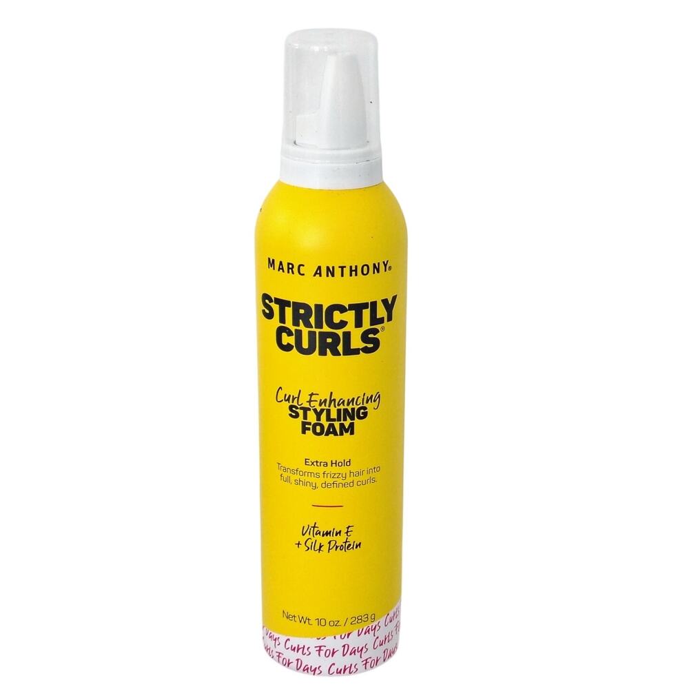 Marc Anthony Strictly Curls Enhancing Styling Foam Extra Hold 10 oz Shiny Define